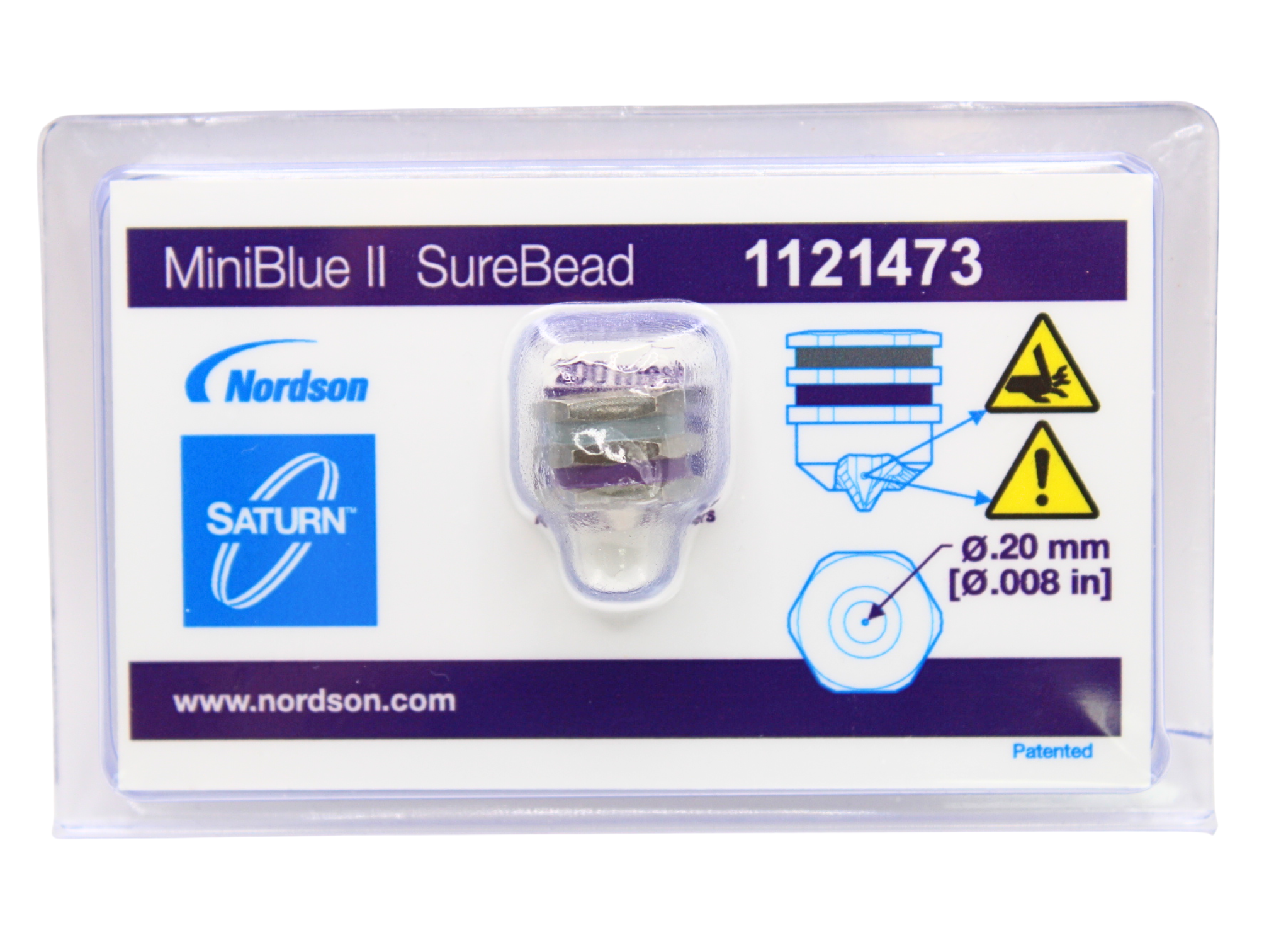 notre　ブルー32 Nordson® Nozzles: Nordson Saturn MiniBlue II SureBead nozzle